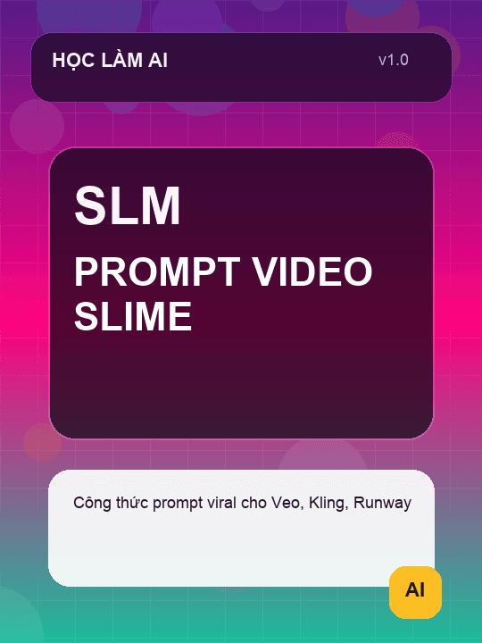 Chatbot làm video chơi slime cực viral